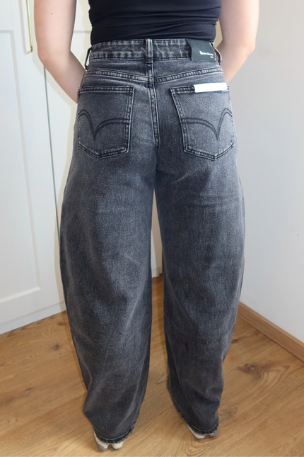 BELLA balloon jeans - donkergrijs