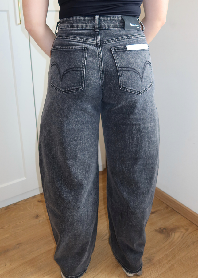 BELLA balloon jeans - donkergrijs