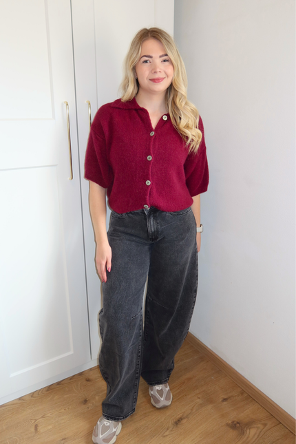 BELLA balloon jeans - donkergrijs