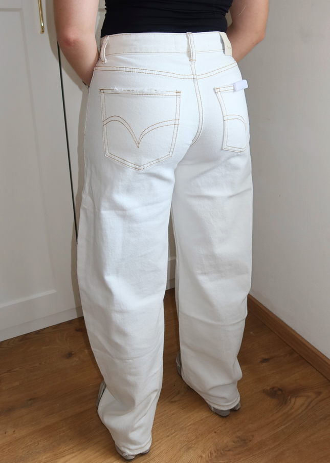 BELLA balloon jeans - wit
