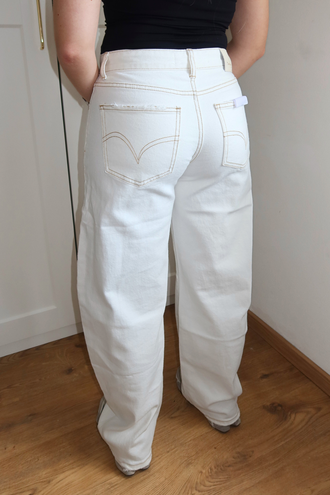 BELLA balloon jeans - wit