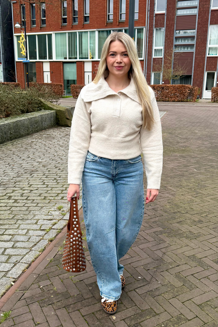 BELLA balloon jeans - denim blauw