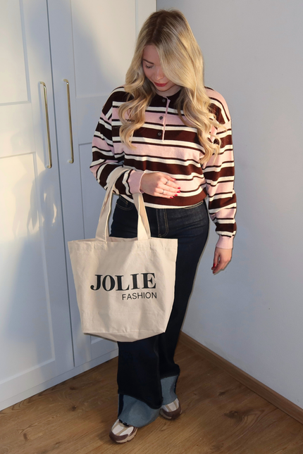 JOLIE canvas shopper - beige