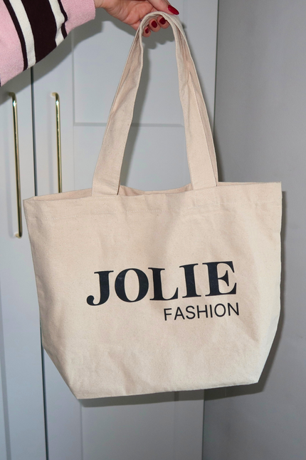 JOLIE canvas shopper - beige