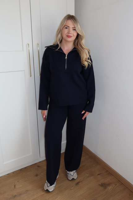 HARPER loungewear set - navy blauw