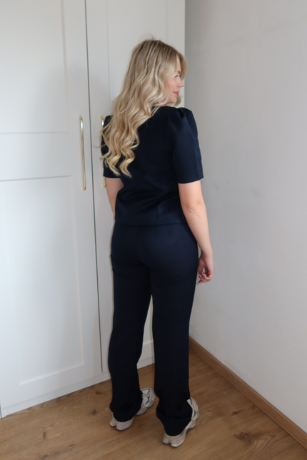JADE pantalon - navy blauw