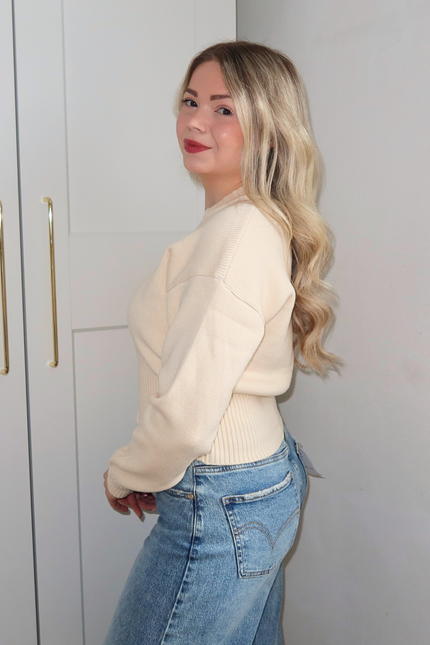 JOY zipper vest - creme