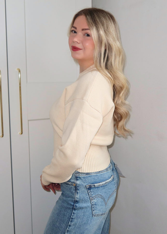 JOY zipper vest - creme