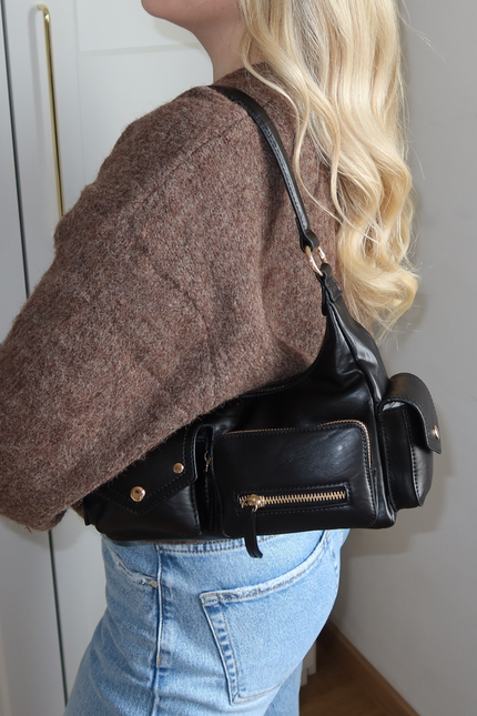 LARA schoudertas - zwart