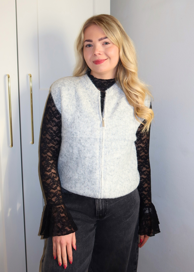 MAE kanten top - zwart