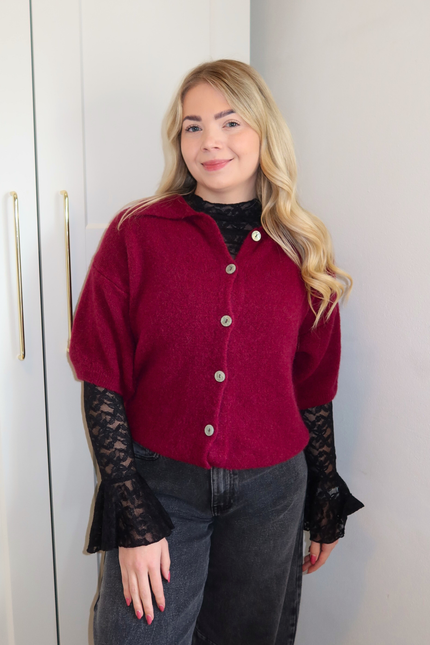 MAE kanten top - zwart