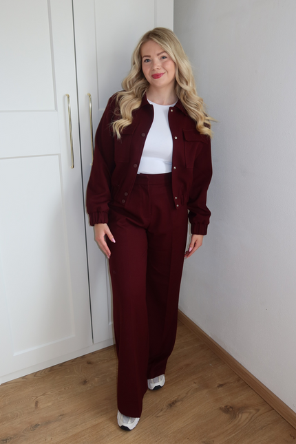 RAVEN jacket - burgundy