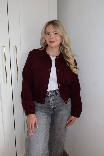 RAVEN jacket - burgundy