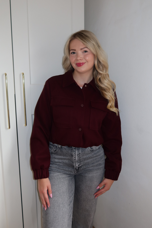 RAVEN jacket - burgundy