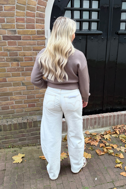 BELLA balloon jeans - wit