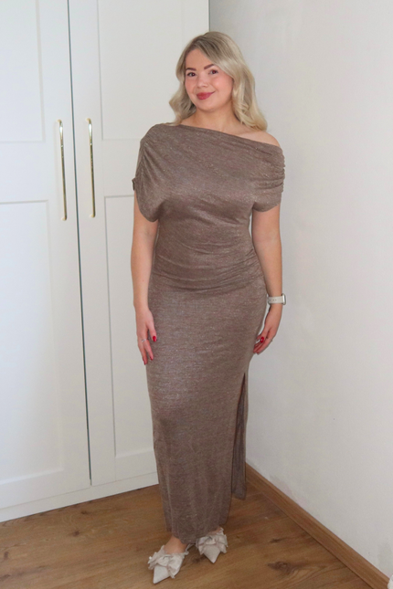 TESS jurk - taupe