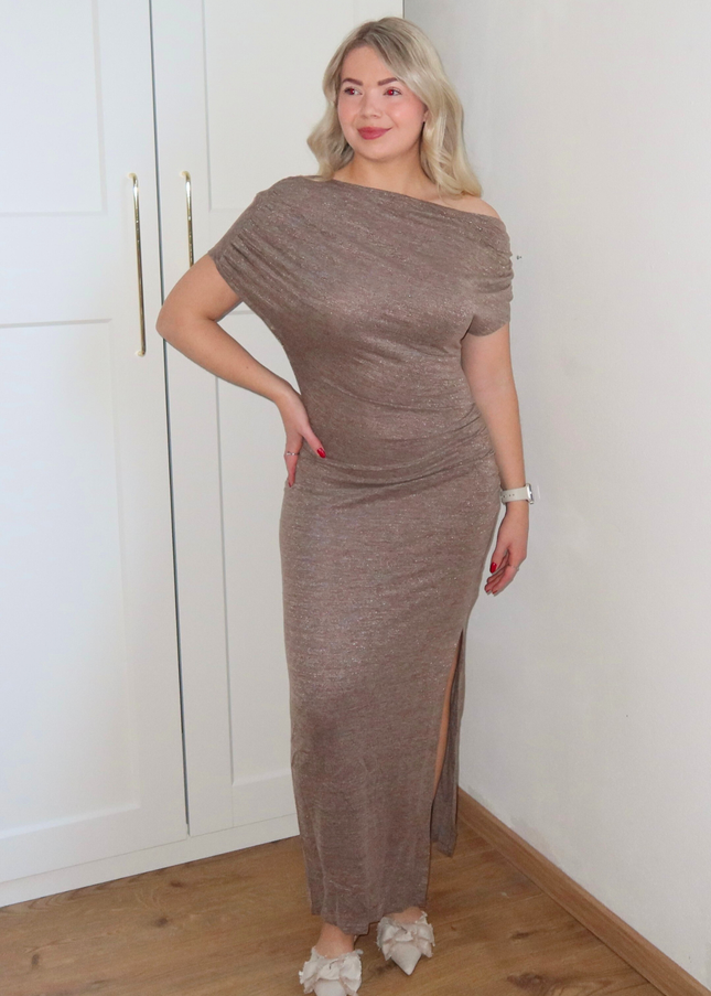 TESS jurk - taupe