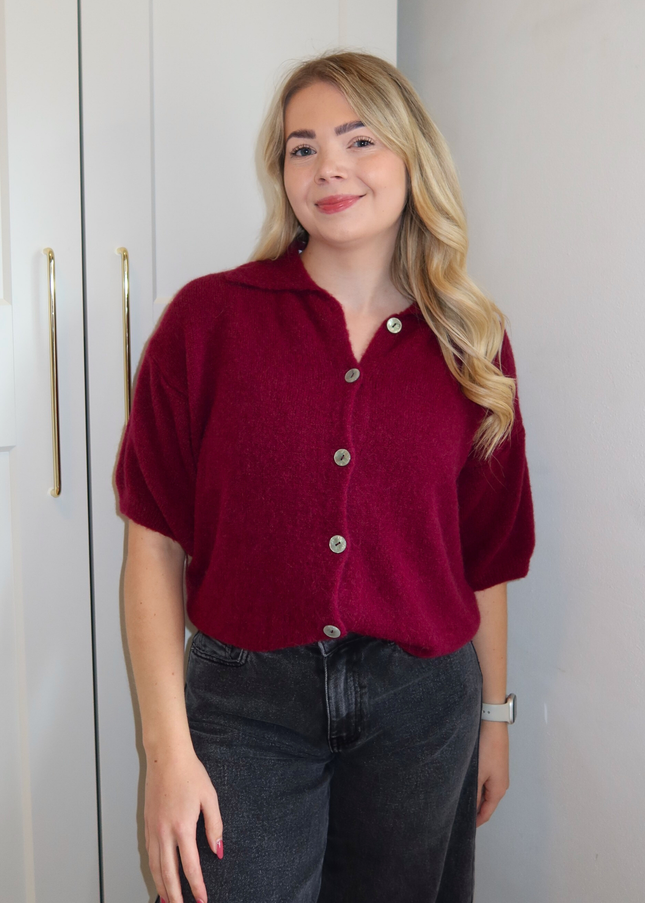 YARA trui - bordeaux rood