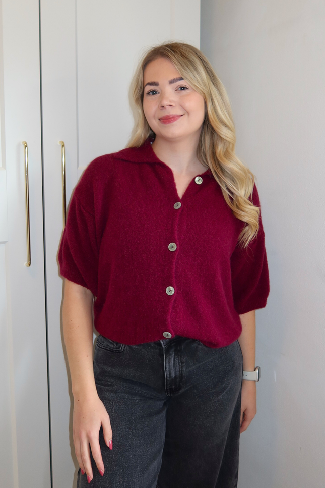 YARA trui - bordeaux rood